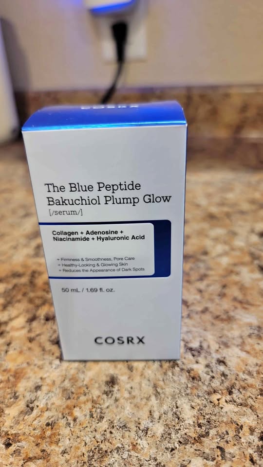 My COSRX Blue Peptide Bakuchiol serum box