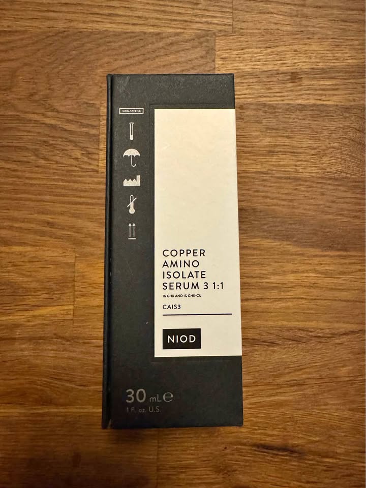My NIOD Copper Amino Isolate Serum 3 (CAIS3), the 30ml